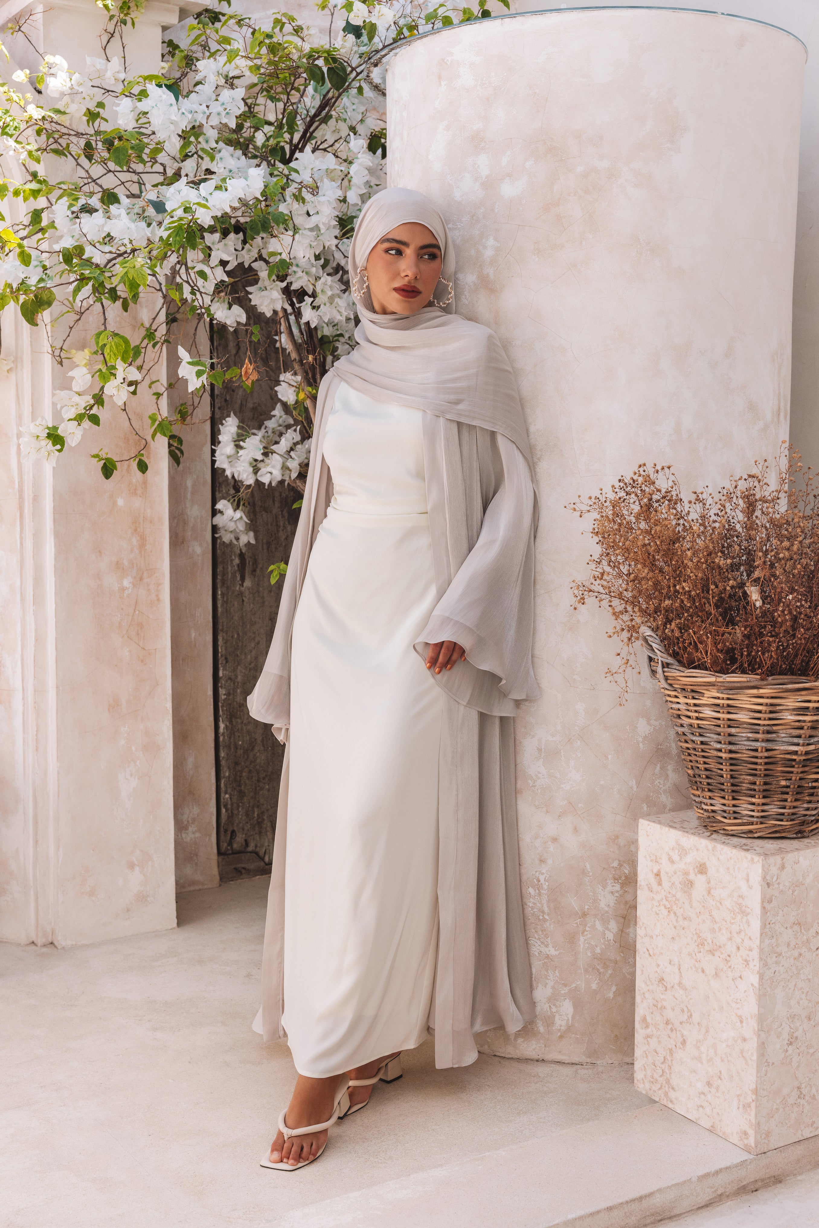 Sophie Abaya/Hijab Set - Smoke