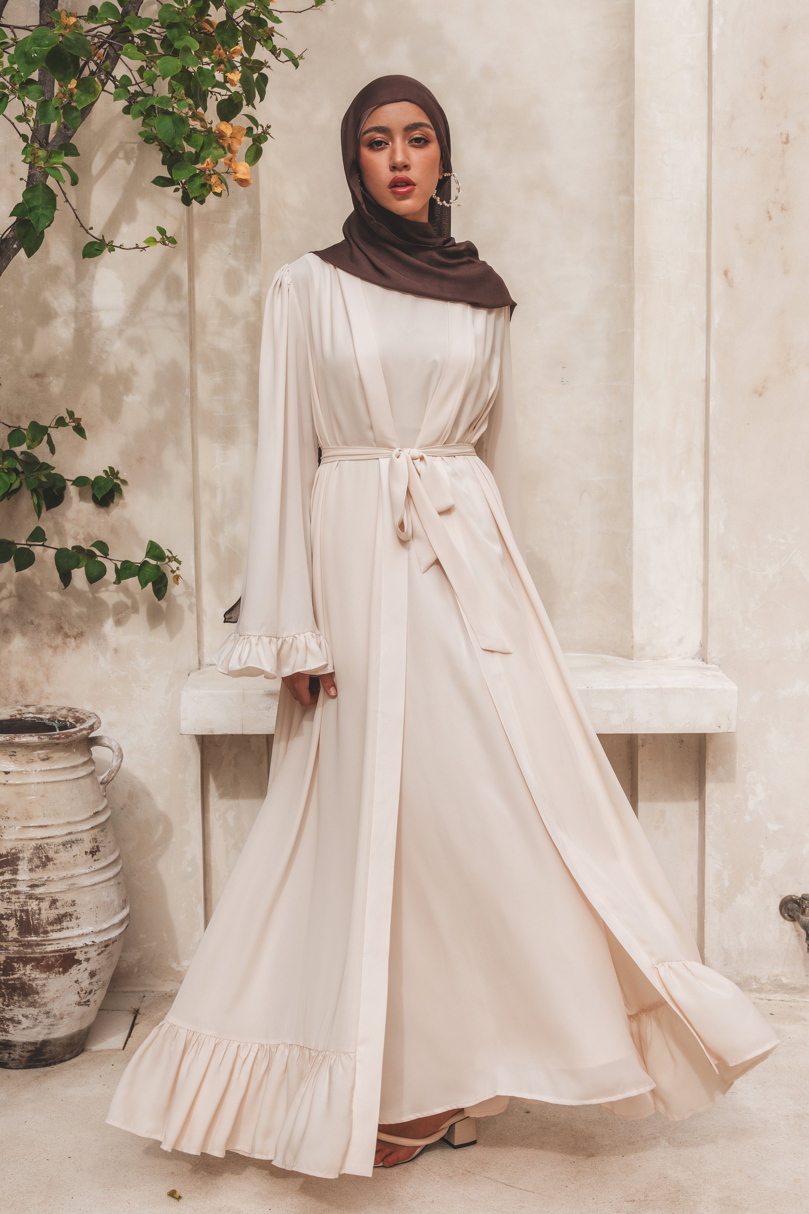 Ayah Abaya Set - Champagne