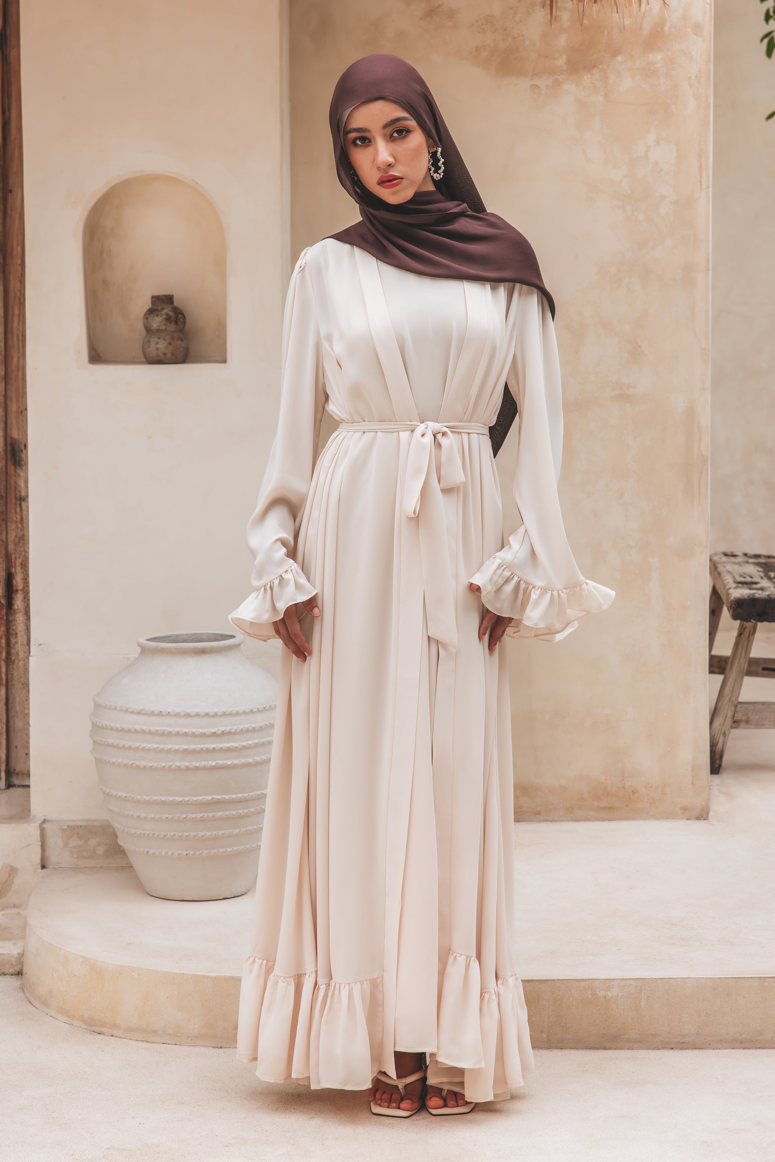 Ayah Abaya Set - Champagne