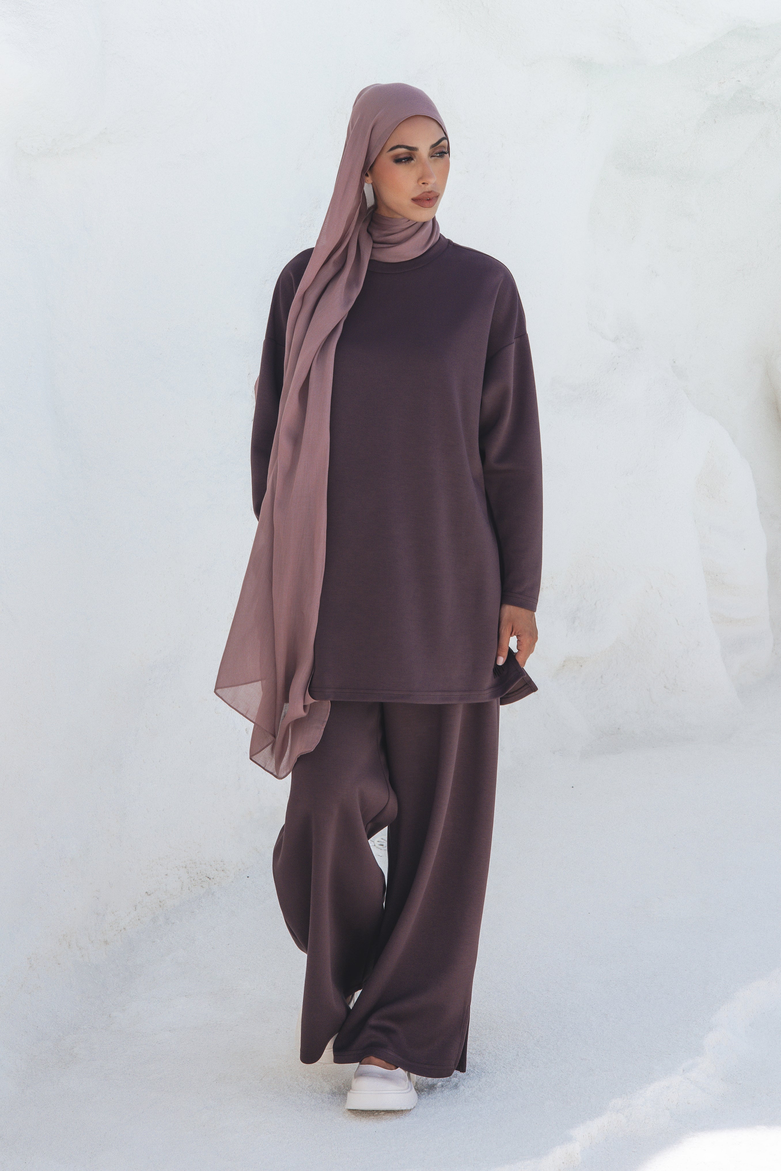 Inaya Sweater/Pants Set - Brown