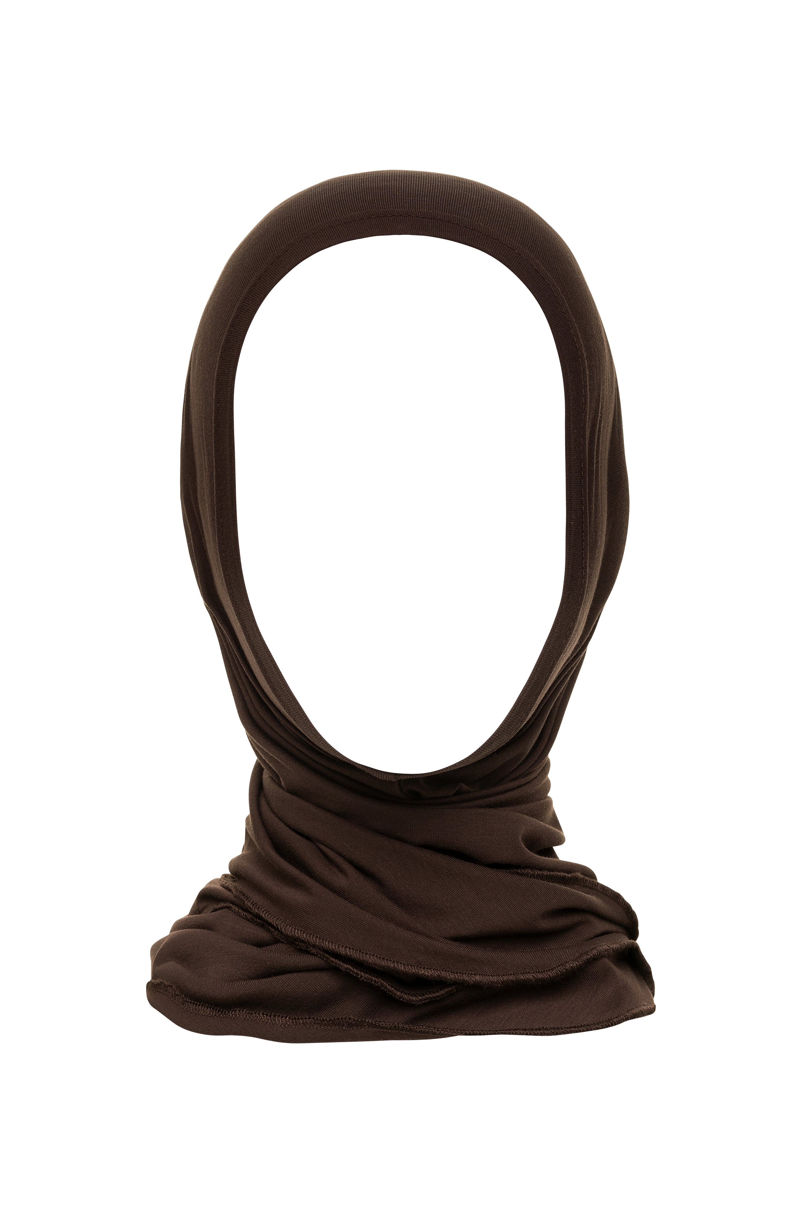 Bamboo Jersey Wrap hijab - Choco