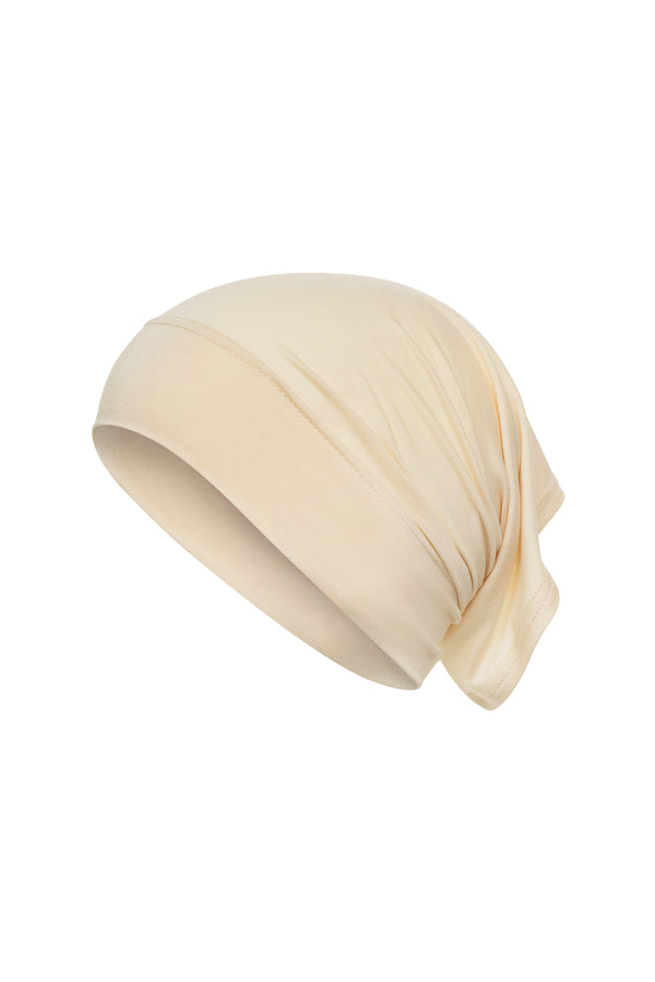 Bamboo Jersey Tube Cap (Long) - Champagne