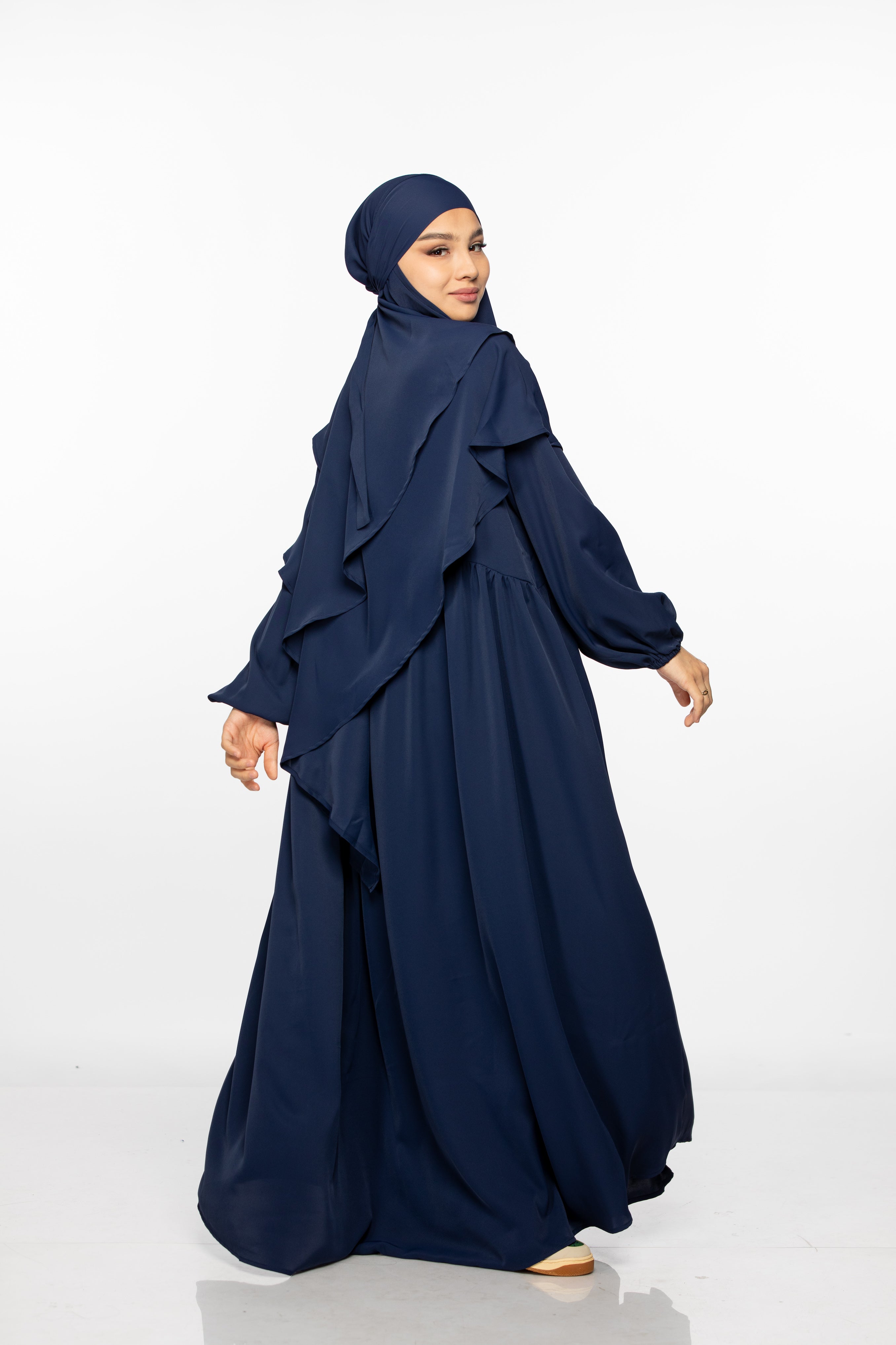 Abaya and khimar set - Navy Blue