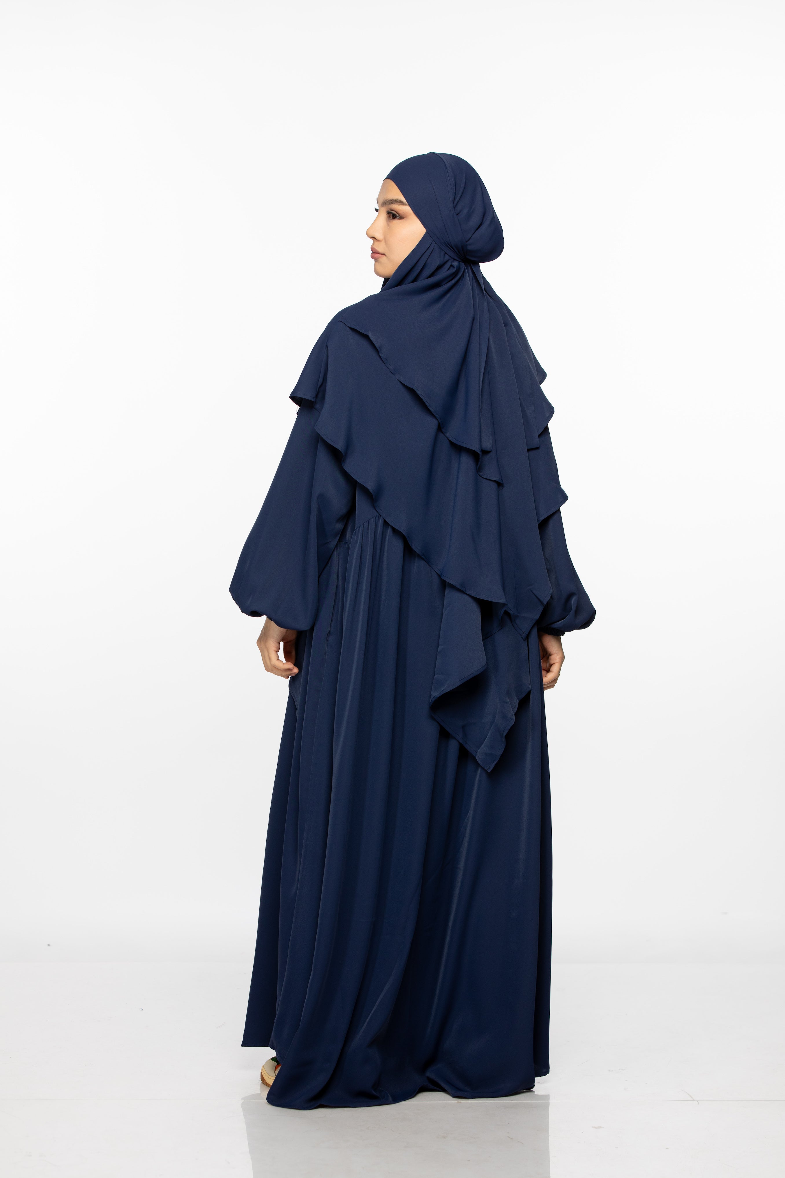 Abaya and khimar set - Navy Blue