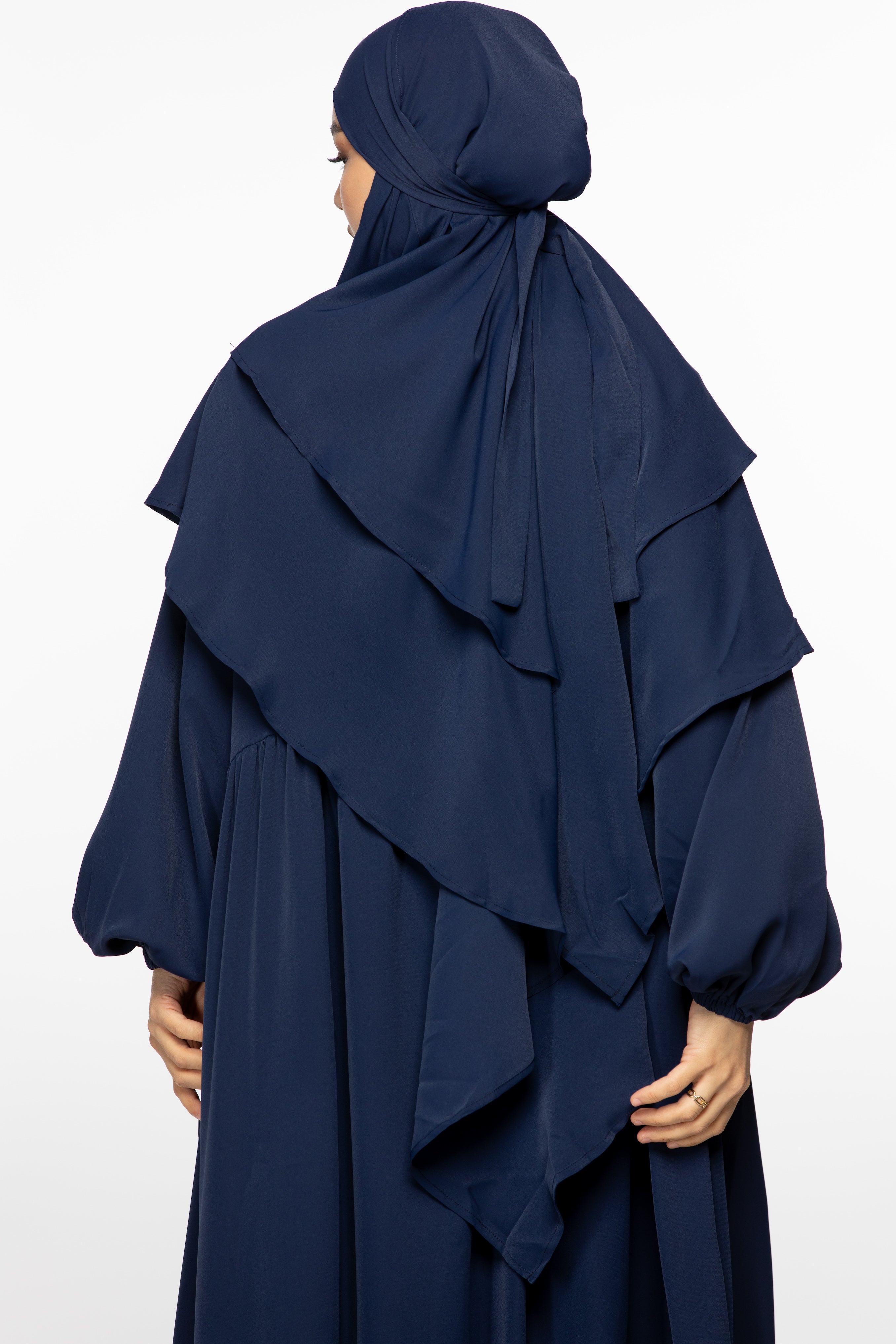 Abaya and khimar set - Navy Blue