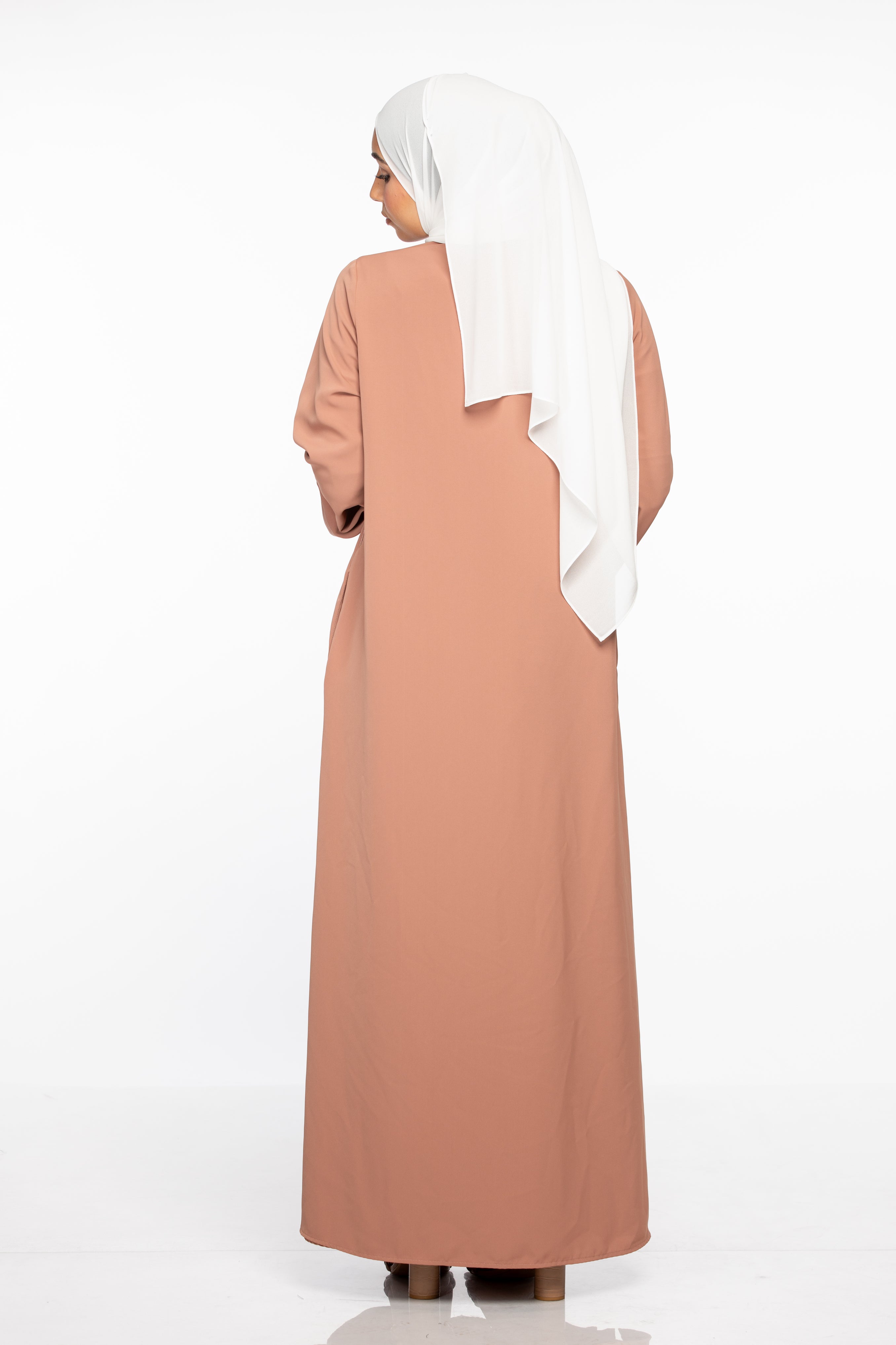 Marwa 3 piece Abaya Set - Mauve