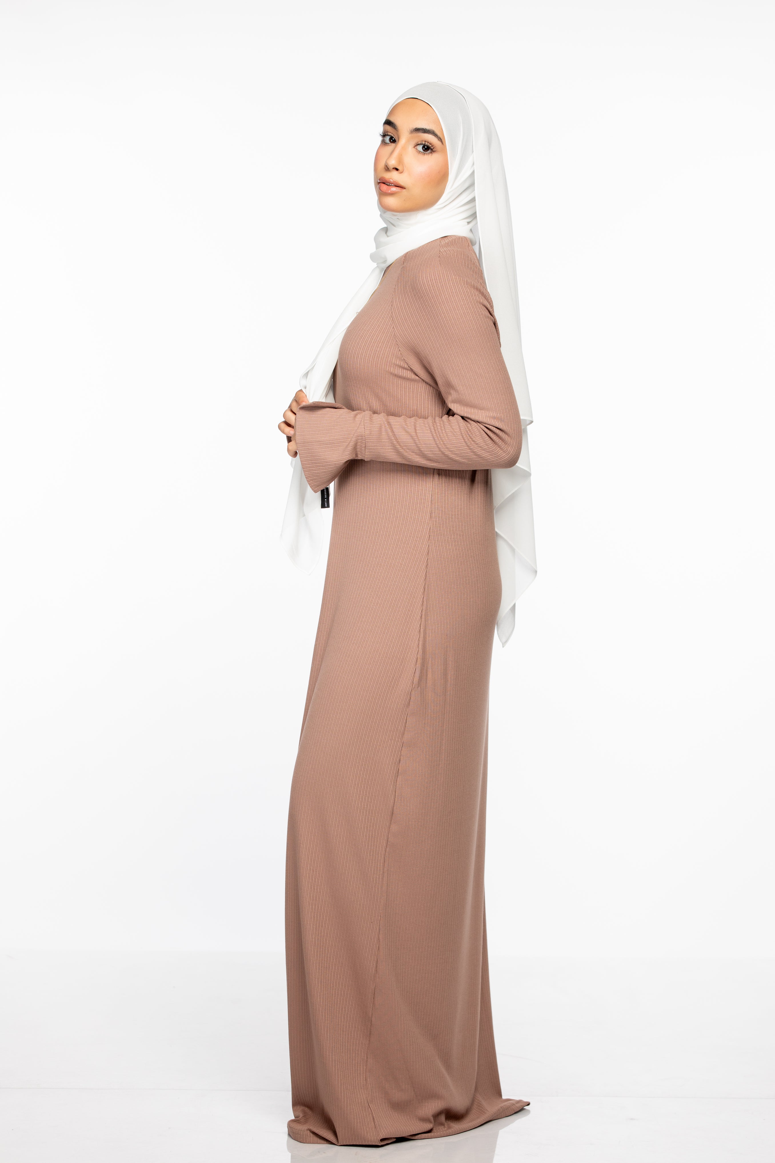 Elina Premium Ribbed Maxi - Mauve