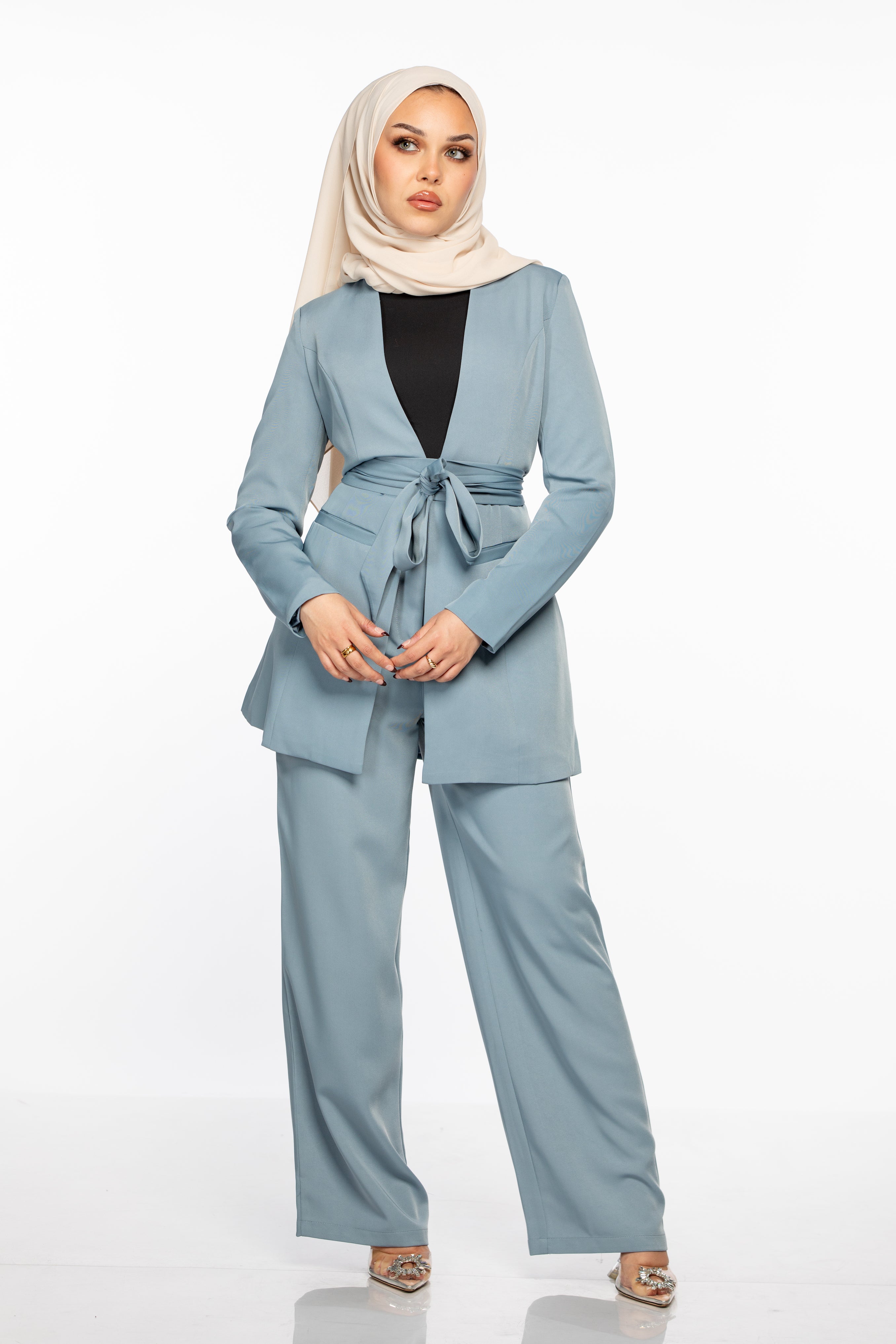 Omaya Trousers - Dusty Blue