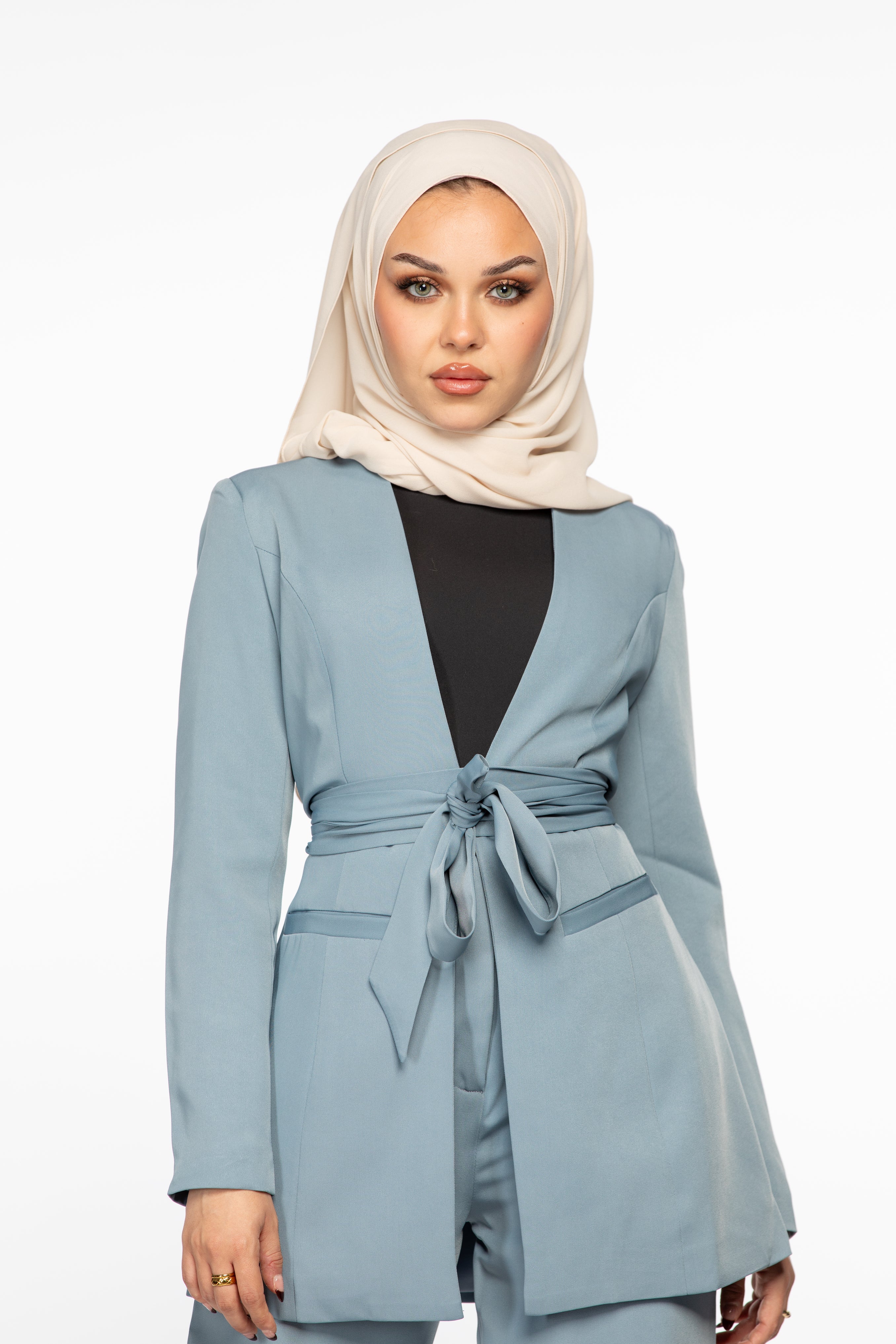 Omaya Blazer - Dusty Blue