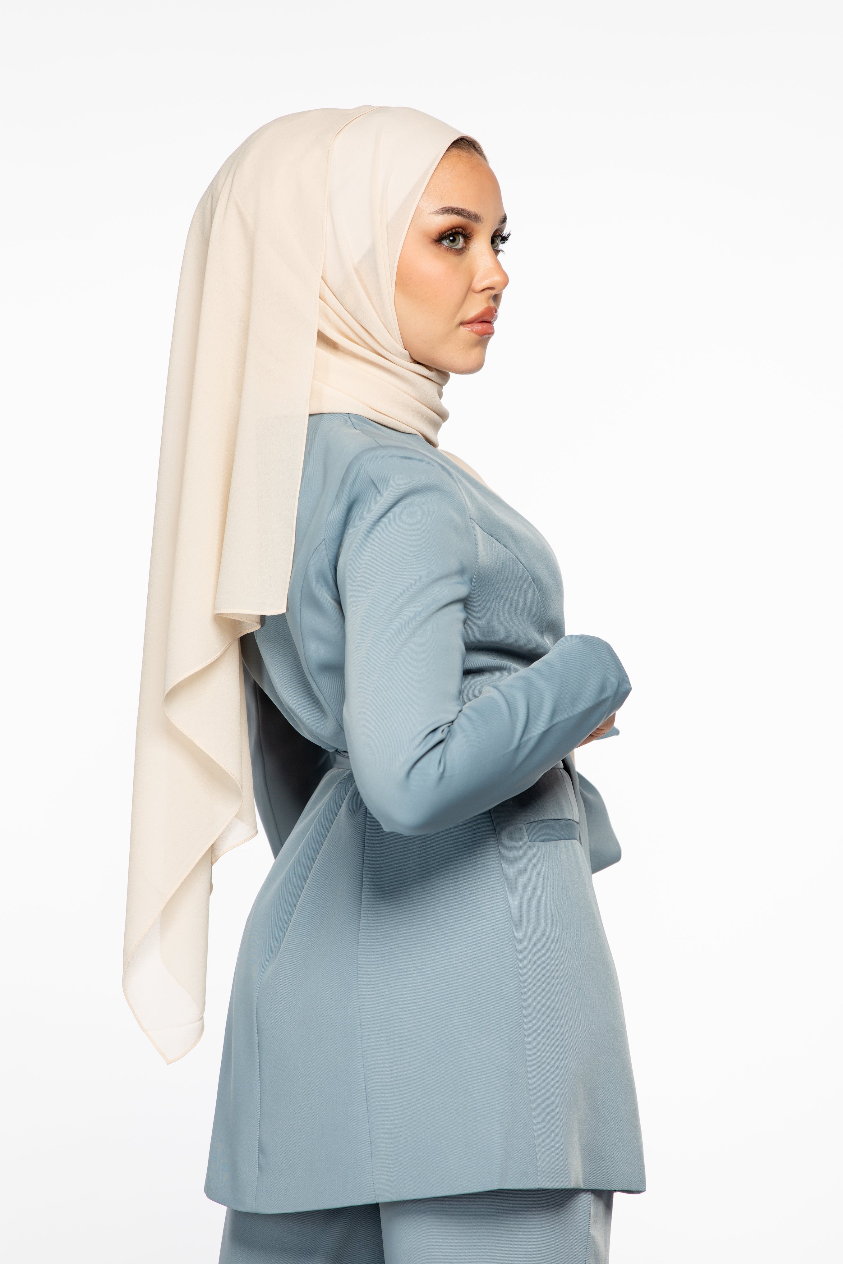 Omaya Blazer - Dusty Blue