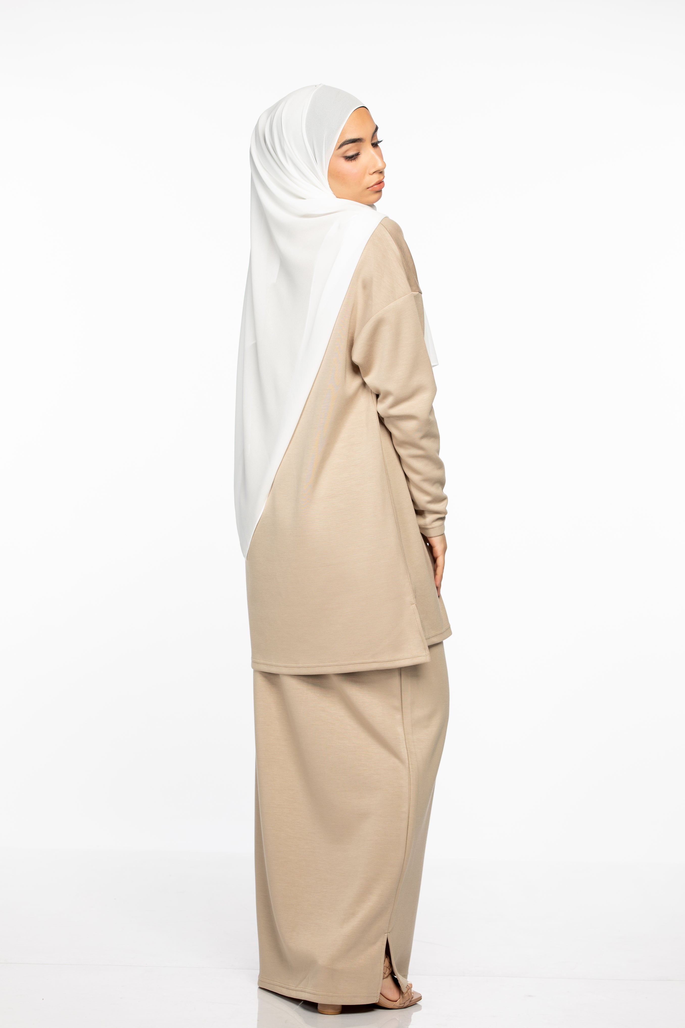 Inaya Sweater/Skirt Set - Sand