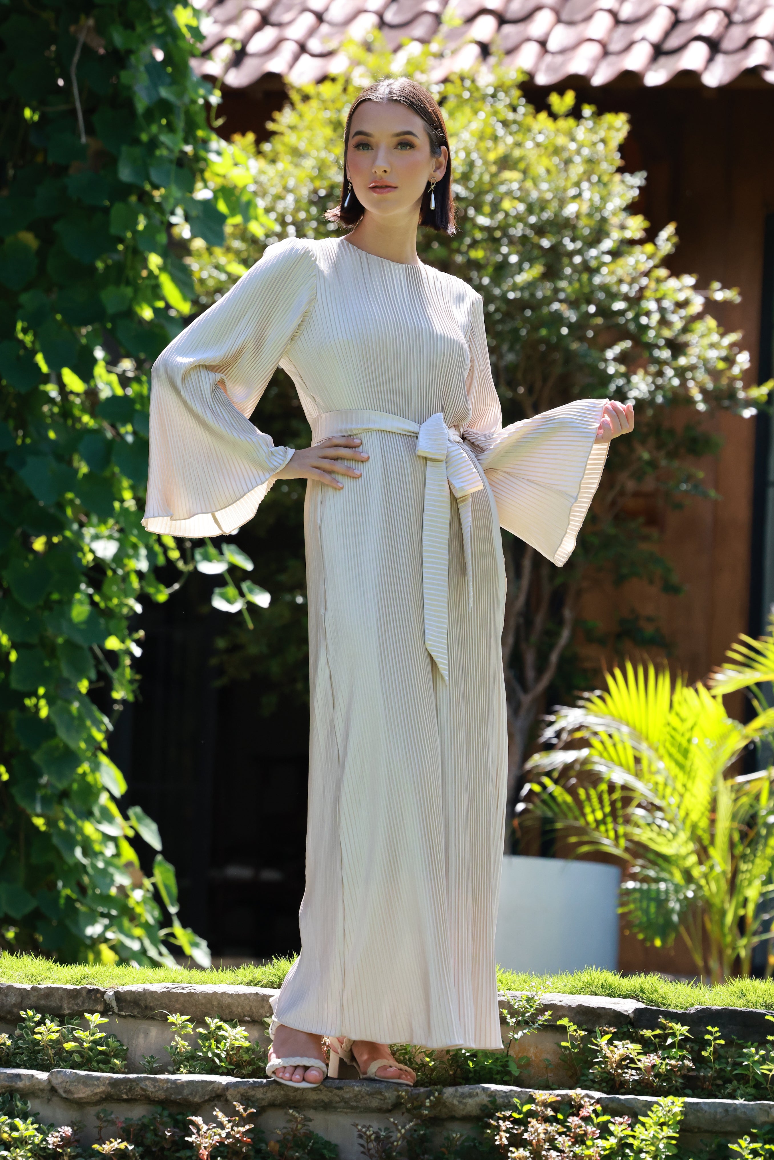 ALEEHA PLEATED DRESS - LENIN