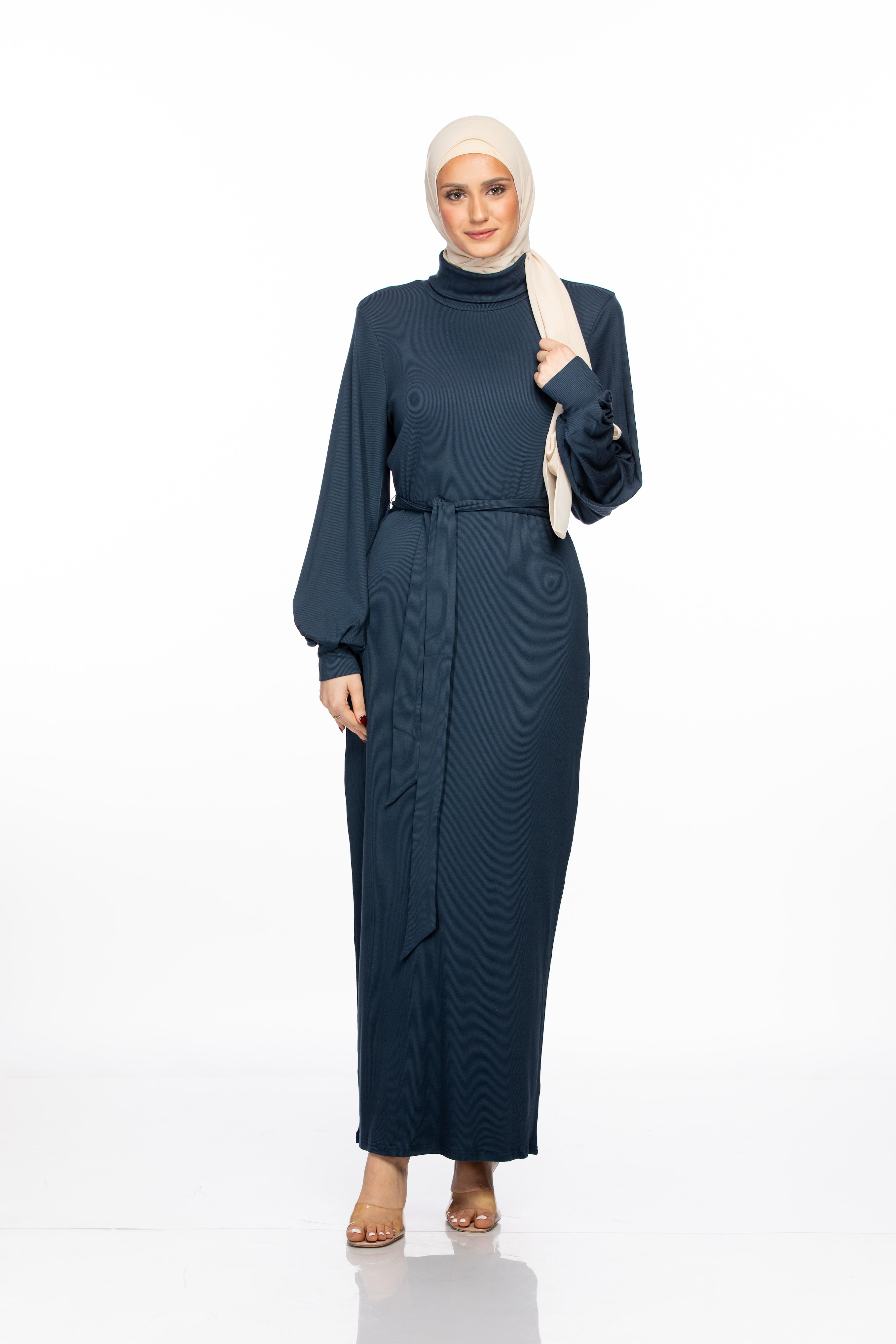 Anisa Ribbed Maxi - Blazer Blue